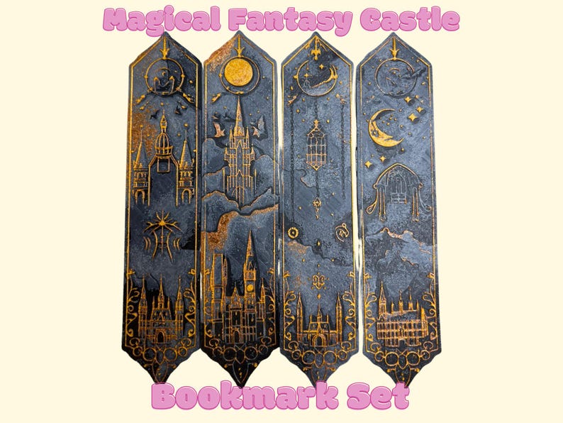 Bladwijzer Magical Fantasy Castle - Bookish Gifts, Bookclub, Booktok, Bookstagram afbeelding 1
