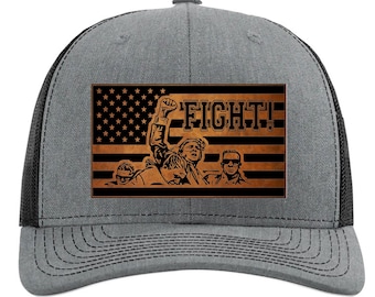 Trump Fight Flag Hat Patch File. PNG and JPG