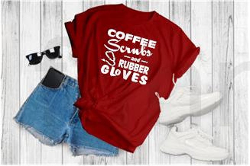 Download Coffee Scrubs And Rubber Gloves SVG Nurse Coffee SVG DXF ...