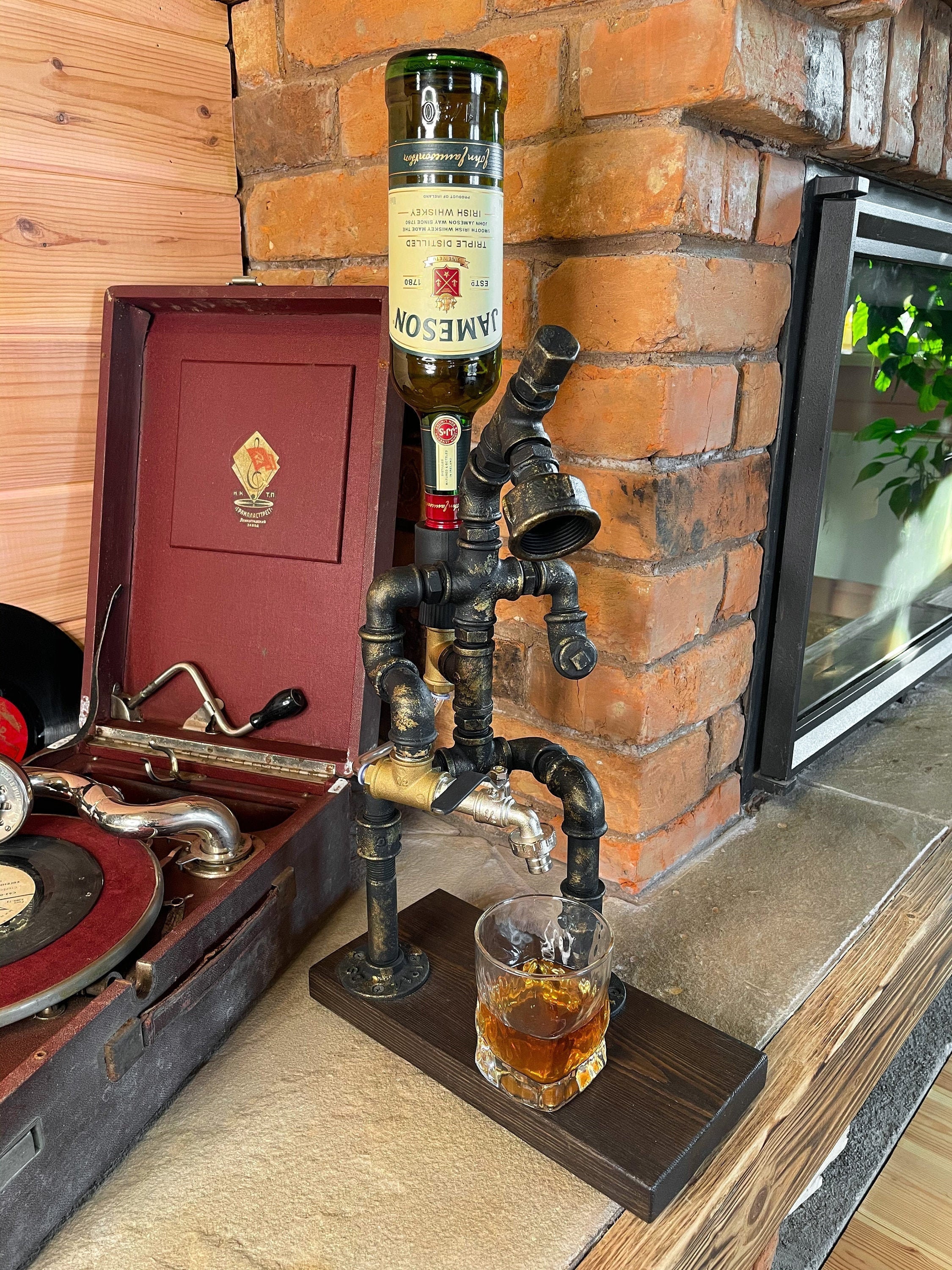 Liquor dispenser whiskey dispenser alcohol gifts man cave Etsy