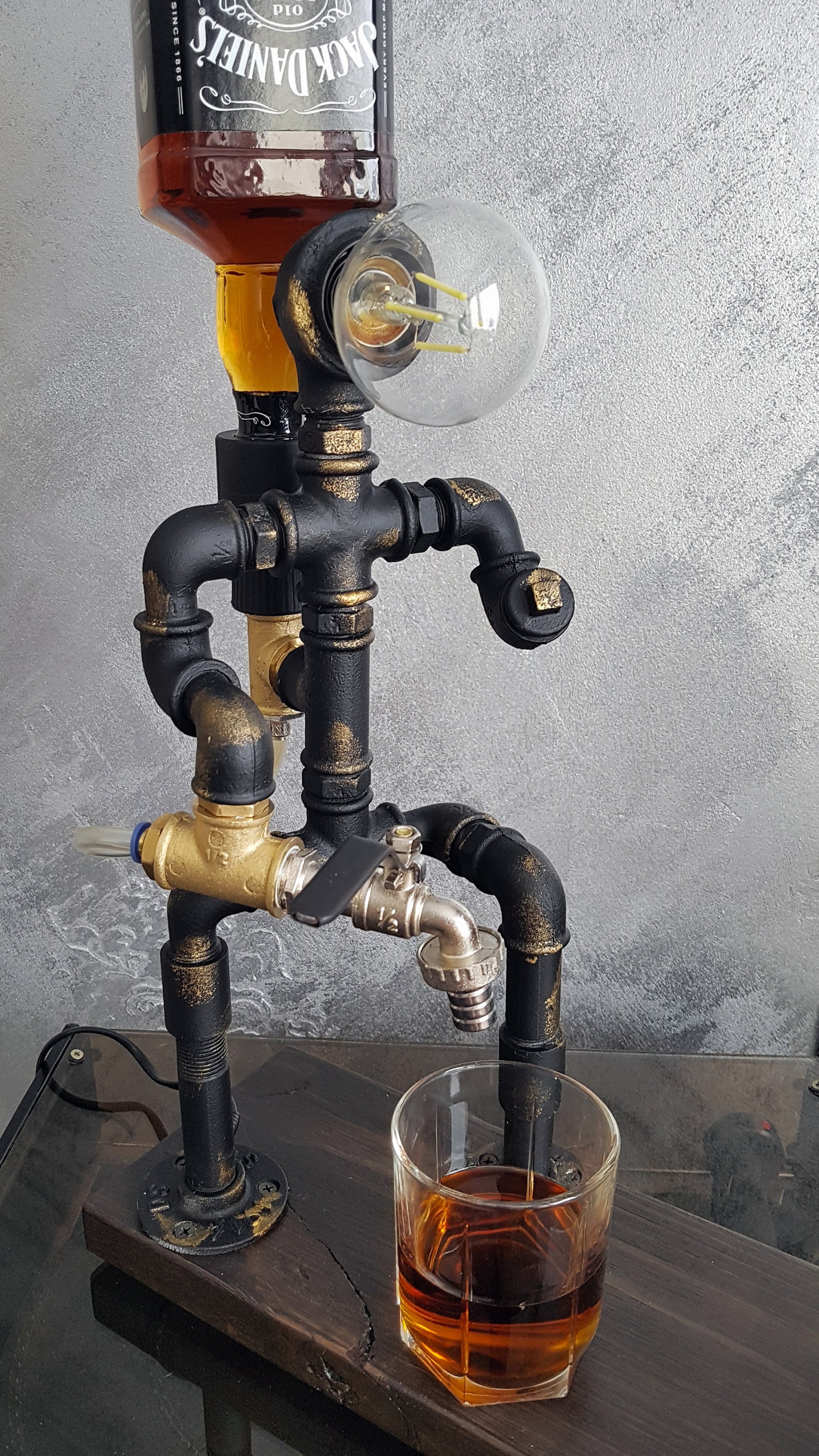 Liquor dispenser whiskey dispenser alcohol gifts man cave Etsy