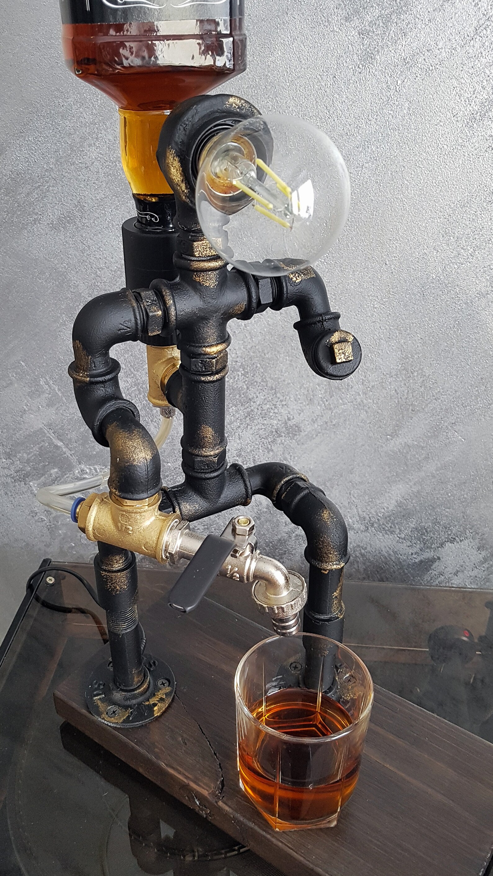 Liquor dispenser whiskey dispenser alcohol gifts man cave Etsy