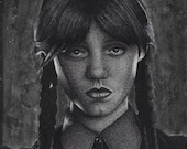 Wednesday Addams - Artist Signed Print
