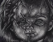 Chucky Doll -Artist Signed Print