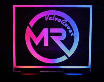 Custom Laser Engraved LED Sign: Light Up Display