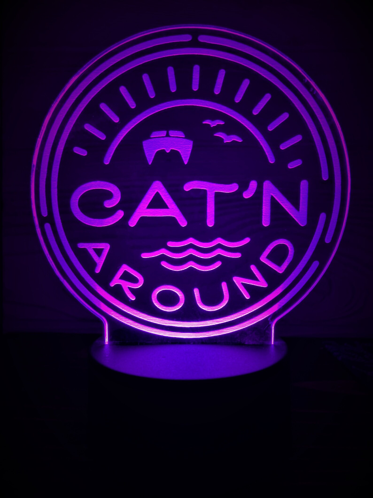 Laser Engraved LED Light up Display/sign Custom LED Etsy