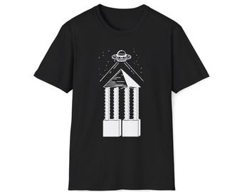 Structure underground the Giza pyramids. Unisex T-shirts