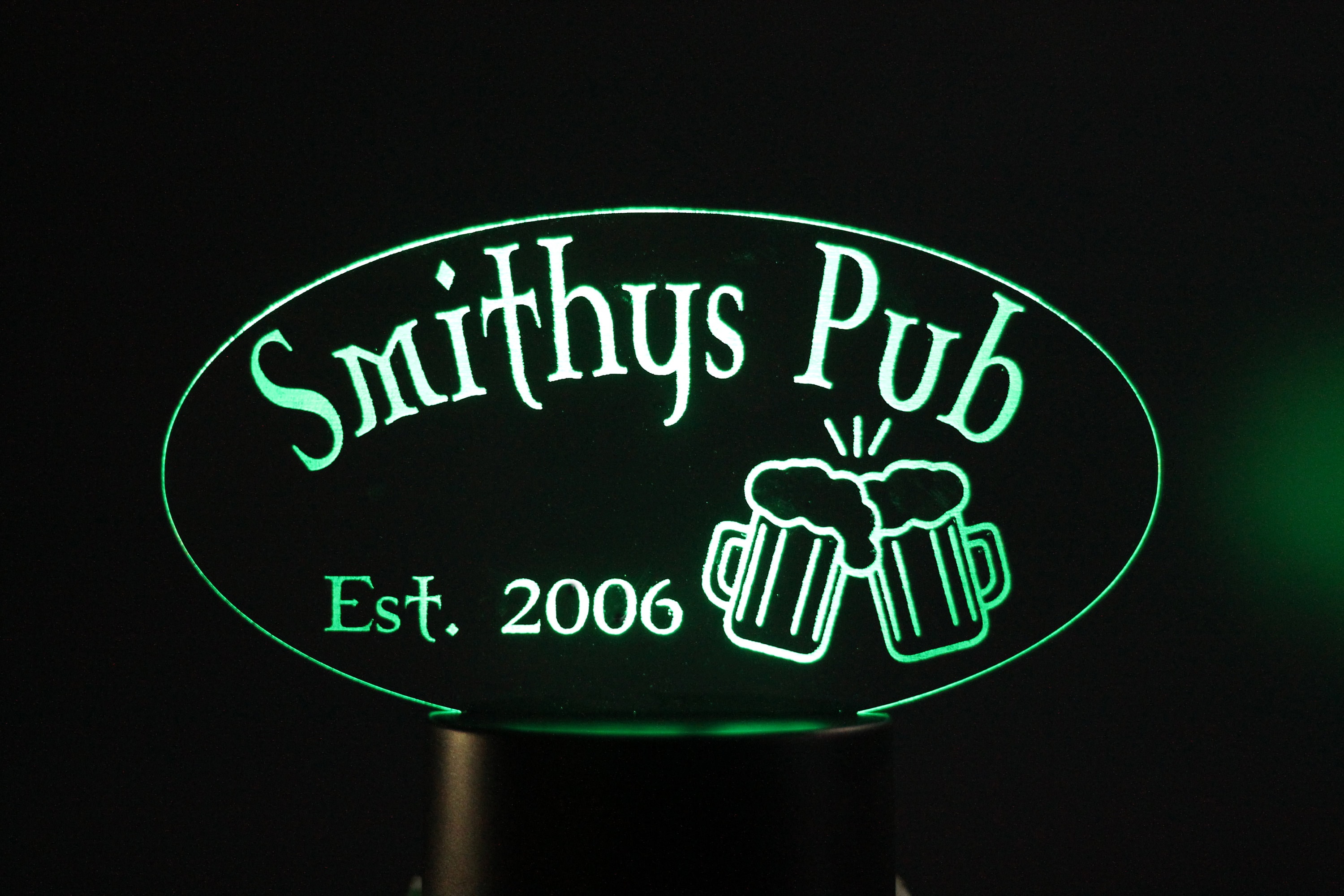 Laser Engraved LED Light Up Display/Sign Custom Night Light Etsy
