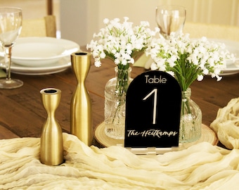 Personalized Wedding Table Numbers