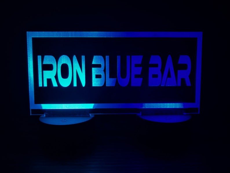 Laser Engraved LED Light up Display/sign Custom LED Sign Etsy
