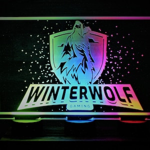 Lasergraviertes LED-Leuchtdisplay / -schild, benutzerdefiniertes LED-Schild, großes 45,7 cm (B) x 32,5 cm (Höhe).
