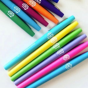 Custom Set of Monograms for Pens, Markers, Sharpies