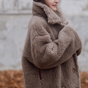 Oversized Teddy Coat Etsy