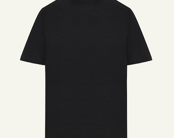 ZUBEK Men's Merino Wool Sports T-shirt - Black OEKO-TEX®