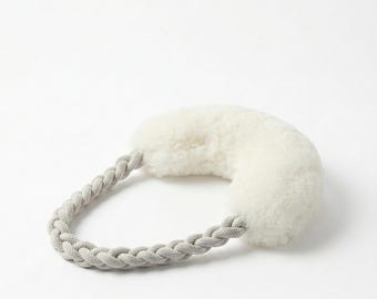 Wool Loop Tug Toy - White