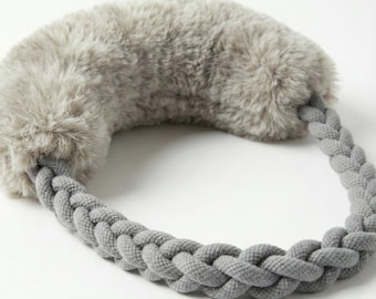 Wool Loop Tug Toy - Grey
