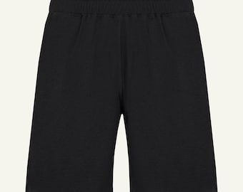 ZUBEK Men's Merino Wool Sports Shorts Black OEKO-TEX®