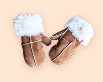 Tailor Made Sheepskin Mittens, Unisex Winter Gloves, Customizable