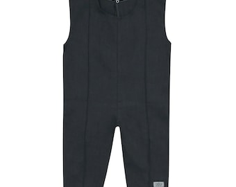 Ramie Baby/Kid Overall - Charcoa Non Toxic