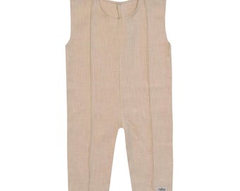 Ramie Baby/Kid Overall - Beige
