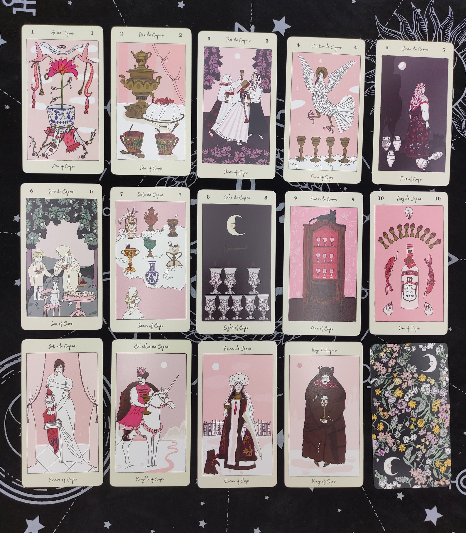 Tarot Deck Carlotydes 78 Tarot Cards Etsy UK