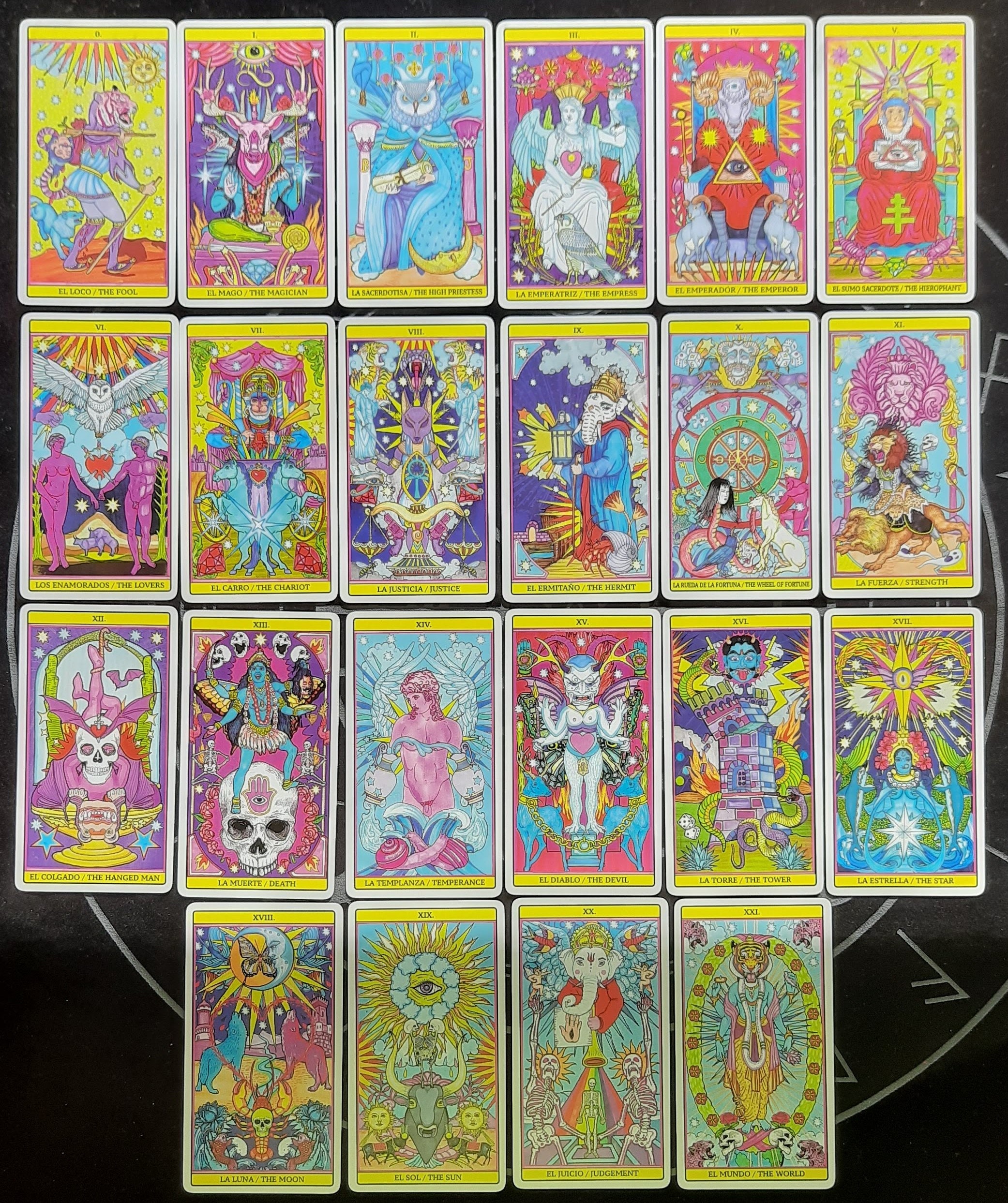 El Diablo Y El Emperador Tarot Tarot Deck the God of the Three 78 Tarot Cards - Etsy