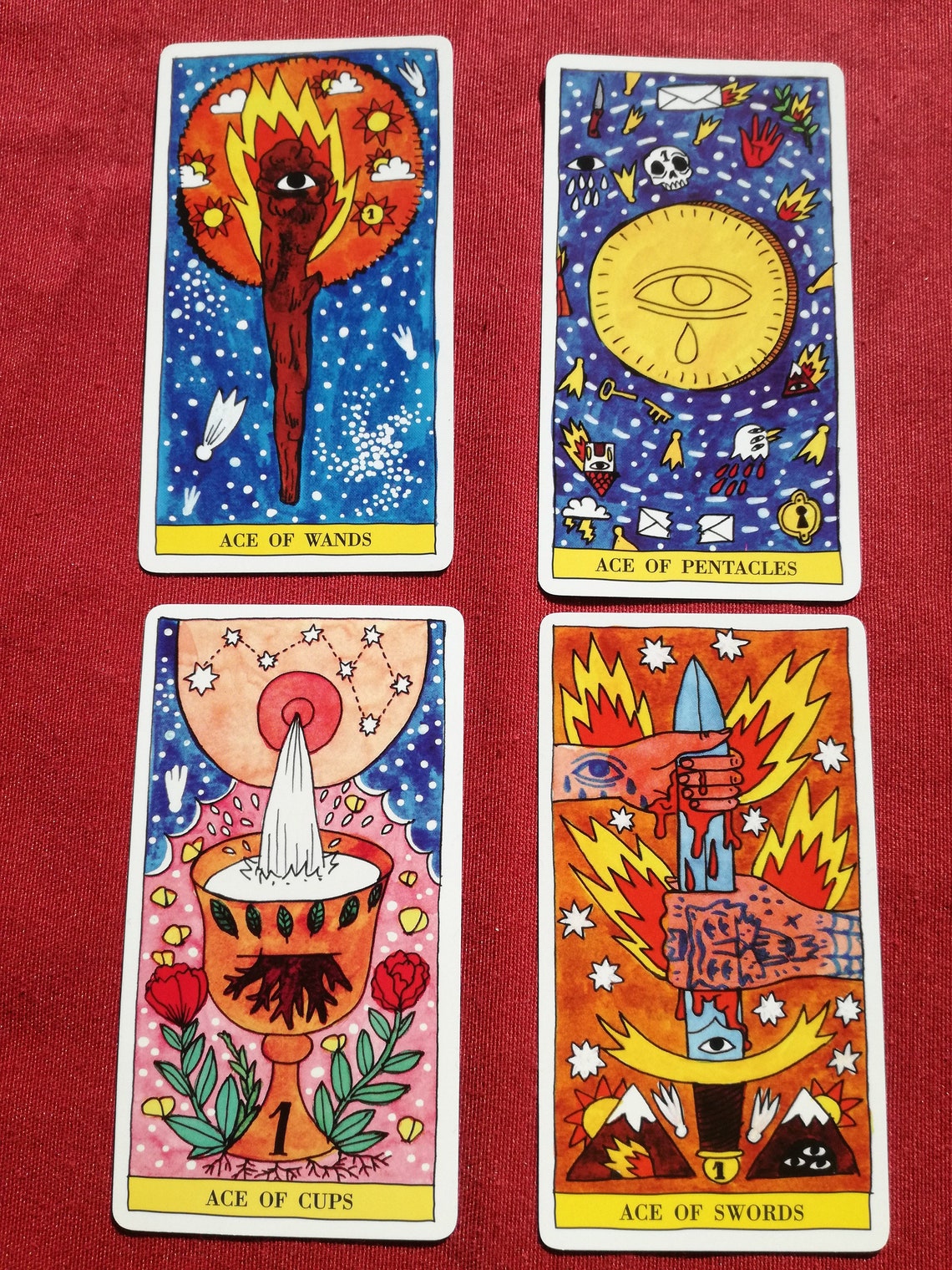 Tarot of Fire Tarot Deck 78 Tarot cards Etsy