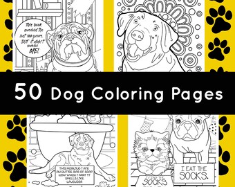 50 Dog Coloring Pages - Printable Dog Coloring Pages
