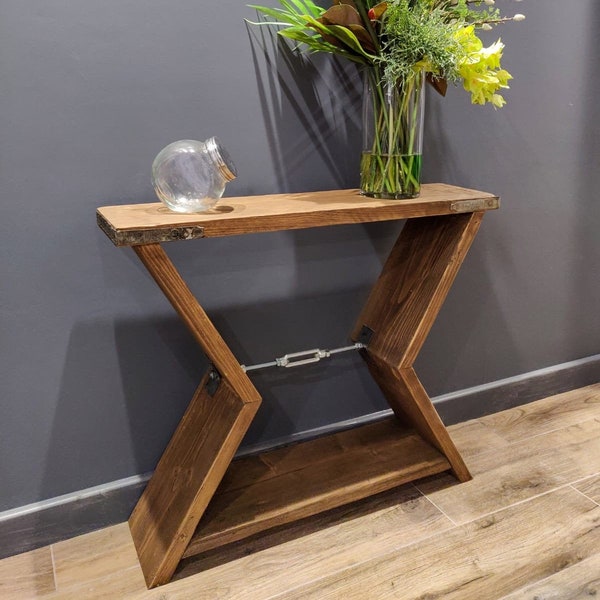 Rustic Narrow Hallway Console Table, Stylish Hallway Furniture