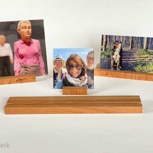 Postkartenhalter | Fotohalter | Bilderhalter Holz | Buchenholz-Multiplex | in 4 verschiedene Längen