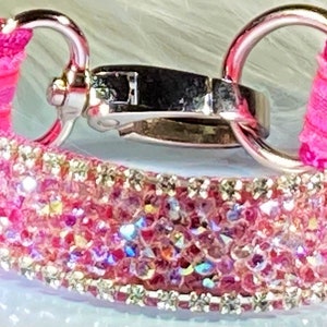 Aurora Rose Rhinestone Satin Lace Collar for Cat or Dog, Sparkling Crystal Diamond Pet Jewelry Classy Elegant Lobster Clasp Posh Furries