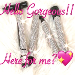 Elegant Rhinestone Walking Cane, Disability Gift, Quad Option, Folding and Light Weight, Luxury Sparkle Cane!