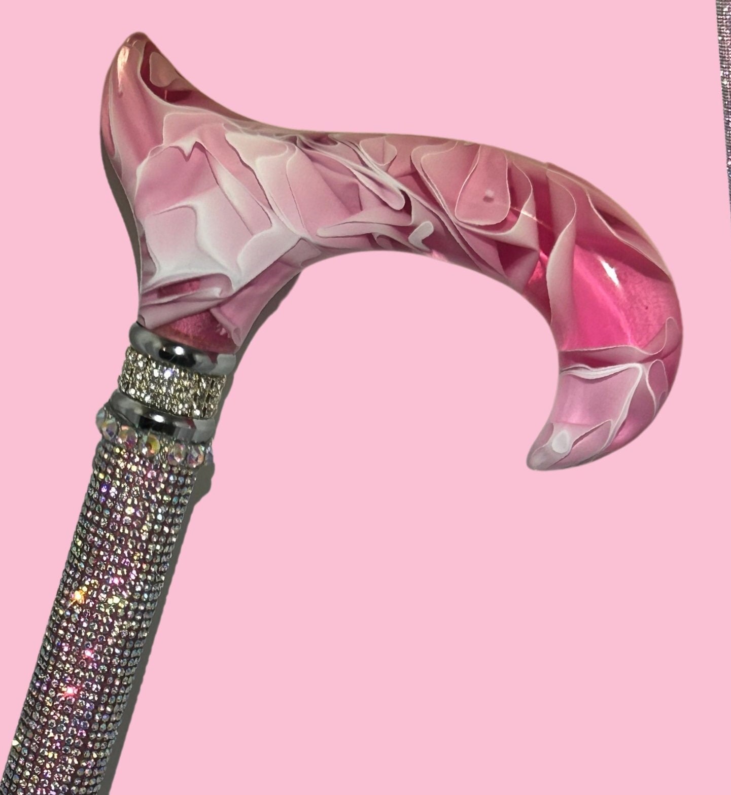 Pink Rhinestone Bling Walking Cane Pink Adjustable Sparkling Multiple  Sclerosis Surgery Balance Glam Gift Mom Grandma Dad Grandpa Fancy 