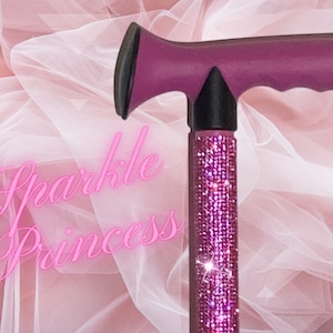 Luxury Pink Rhinestone Walking Cane | Gift for Mothers Day, Retirement or Disability Gift for Mother, Sister and Grandmothers | Wedding Cane