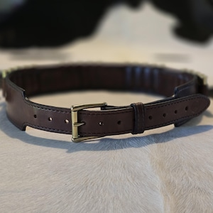Custom Leather Bandolier Belt for any cartridge