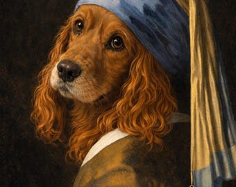 Pet Portrait: Renaissance, Rococo, Tudor, Industrial and Modern Style - Digital