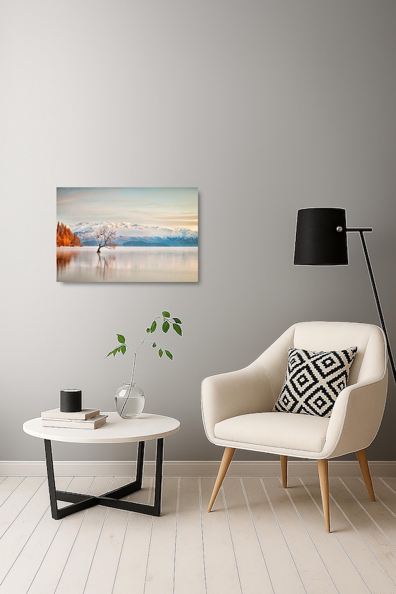 New Zealand Lake Wanaka Wall Art - Modern Decor (Available in Plexiglass & Metal)