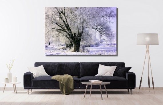 Winter Tree Canvas Print, Large Canvas, Oversized art