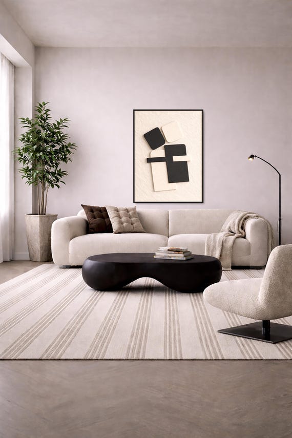 Abstract Textured Painting of Couple, Original - Love Series - Black and White