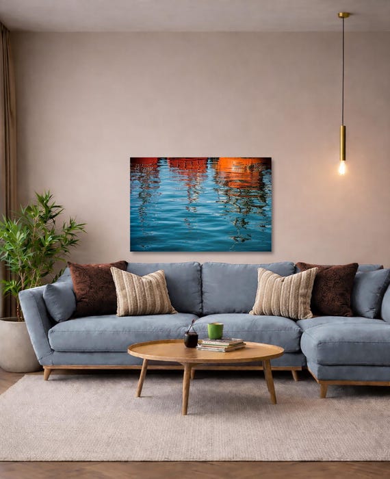 Abstract Water Reflection Wall Art - (Available in Plexiglass & Metal)