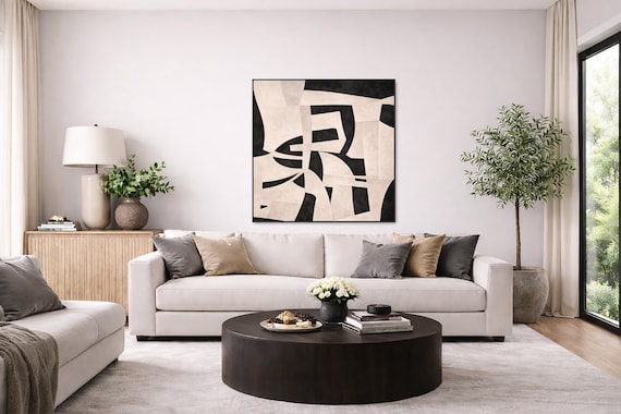 Original Abstract Textured Painting: Contemporary Art