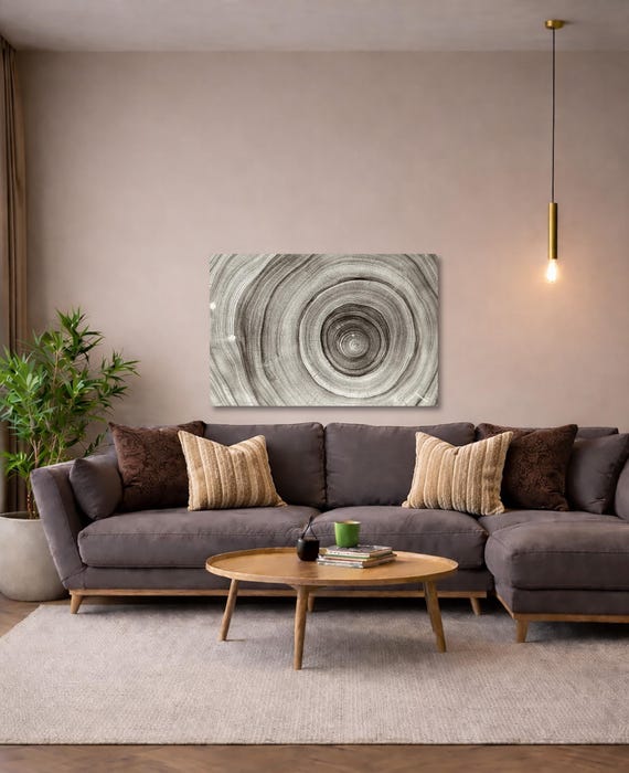 Abstract Oak Tree Wall Art: Detailed Wood Grain (Available in Plexiglass, Metal & Birchwood)