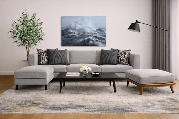 Rough Sea Wall Art: Seascape Photography (Available in Plexiglass & Metal)