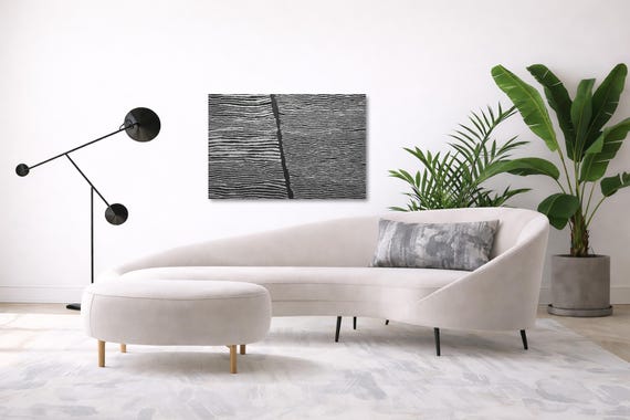 Abstract Black and White Wall Art (Available in Plexiglass & Metal)