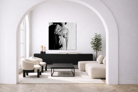 Nude Woman Photography: Sensual Black and White (Available in Plexiglass & Metal)