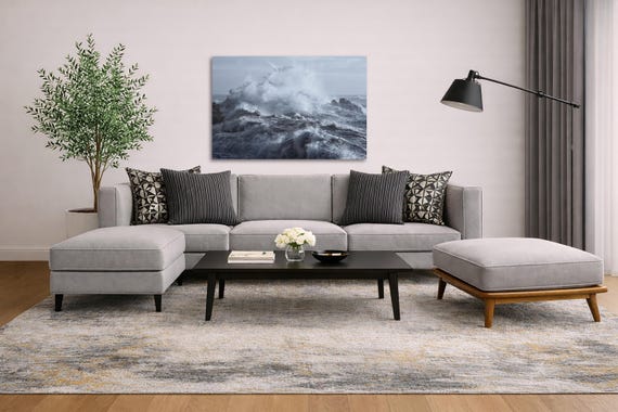 Rough Sea Wall Art: Seascape Photography (Available in Plexiglass & Metal)