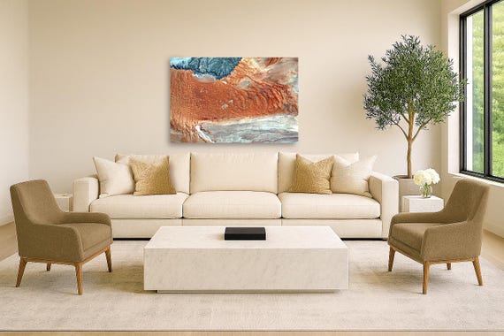 Abstract Kalahari Desert Art: Modern Home Decor (Available in Plexiglass, & Metal)