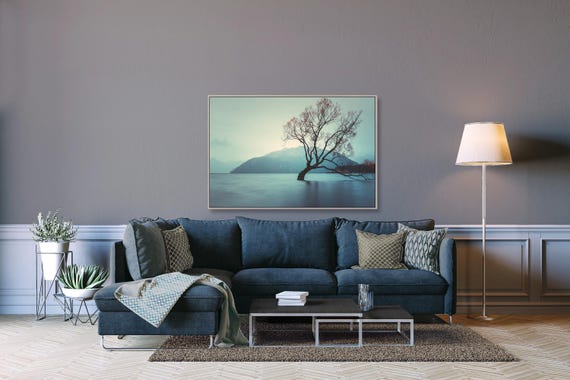 Lake Wanaka Tree Art: Scenic New Zealand Landscape (Available in Plexiglass & Metal)