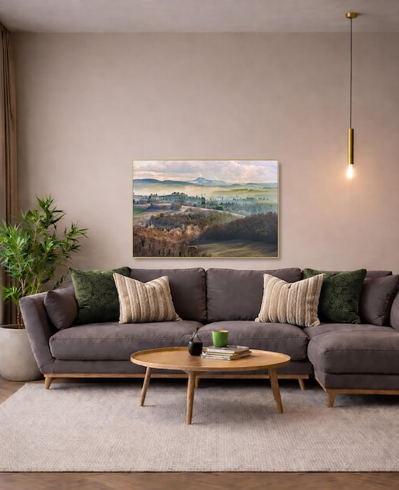 Mountain forests wall art: Tuscan landscape (Available in Plexiglass & Metal)