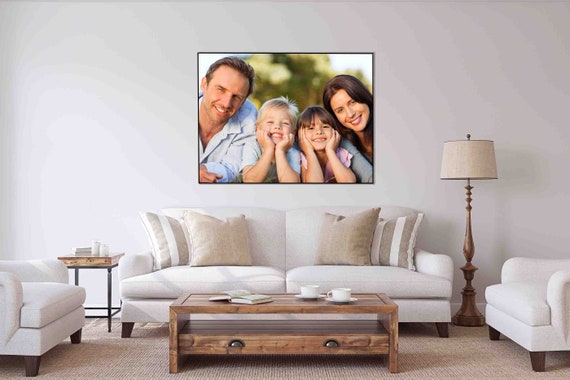 Print on Canvas, Stretched and Framed, Custom Print, Artwork, Family Portrait, Pet Portrait
